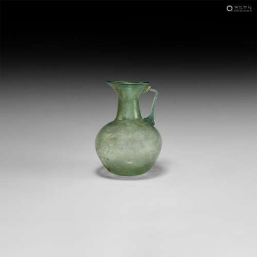 Roman Green Glass Jug