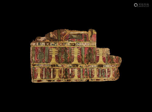 Egyptian Cartonnage with Djed Pillars