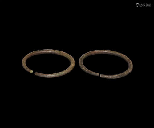 Bronze Age Arm Ring Pair