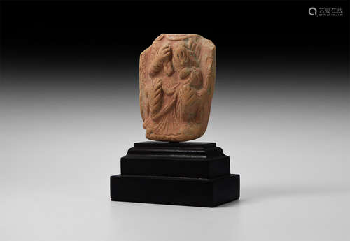 Gandharan Draped Terracotta Plaque