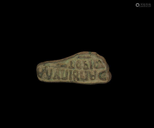 Roman Inscribed Foot-Shaped Stamp