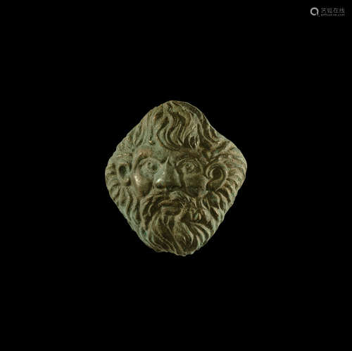 Roman Satyr Head Mount