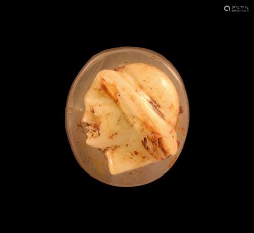 Roman Onyx Male Bust Cameo