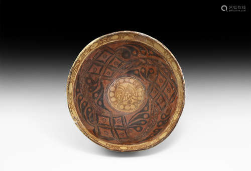 Large Indus Valley Decorated Bowl