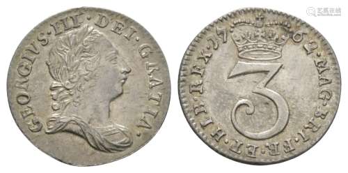 George III - 1762 - Maundy Threepence