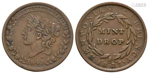 USA - Mint Drop - 1841 - Hard TimesToken Cent
