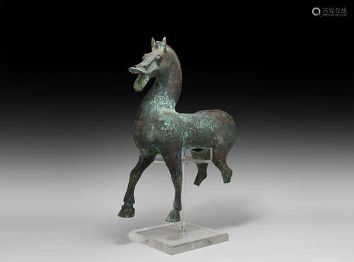 Chinese Han Bronze Statue of a Horse