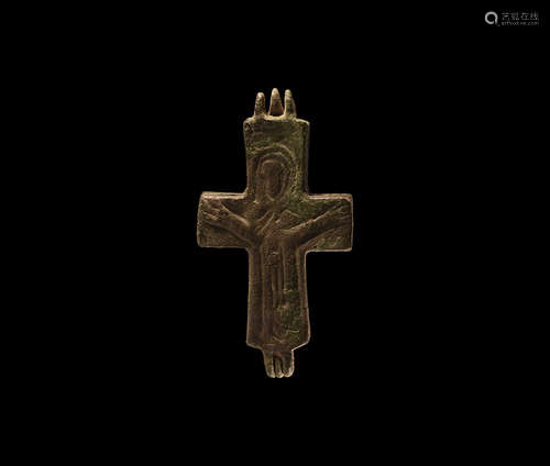 Byzantine Reliquary Cross Pendant