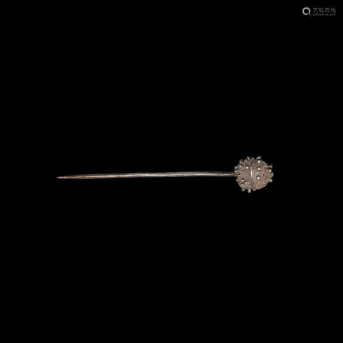 Medieval Silver Hair Pin