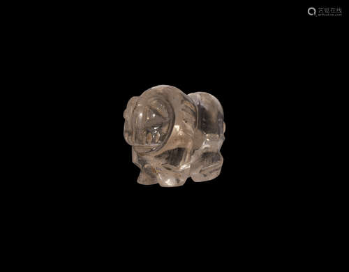 Islamic Quartz Lion Bead