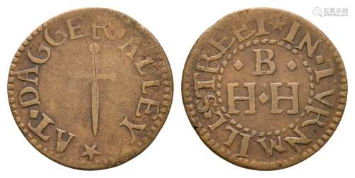 17th Century - Dagger Alley / London - Token Farthing