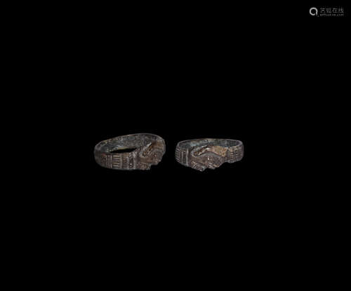 Medieval Clasped Hands Ring