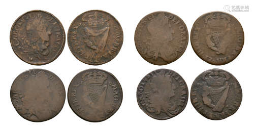 Ireland - Charles II - 1680 - Halfpennies [4]