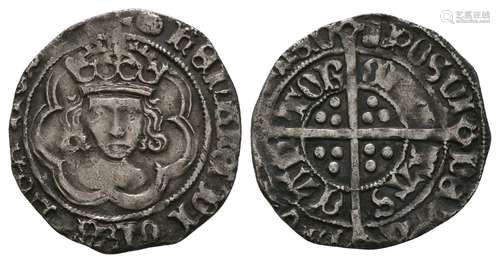 Henry VII - Canterbury - Facing Bust Halfgroat