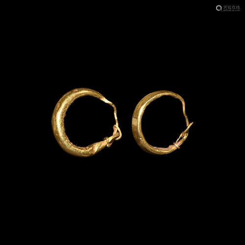 Roman Gold Earring Pair