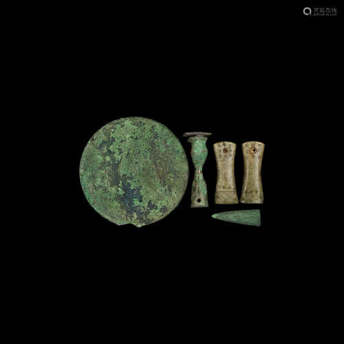 Roman Mirror and Other Artefact Group