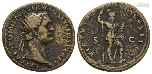 Domitian - Virtus Dupondius