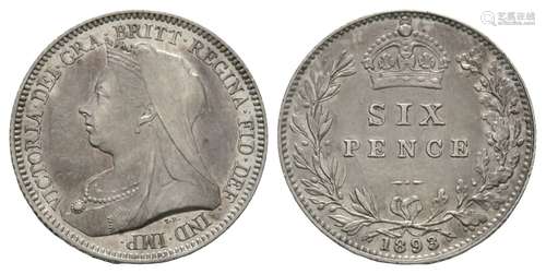 Victoria - 1893 - Sixpence