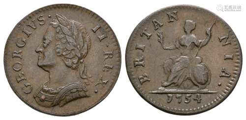 George II - 1754 - Farthing