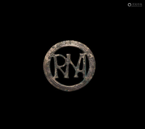 Roman Silver ROMA Monogram Belt Buckle