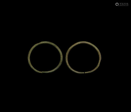 Bronze Age Arm Ring Pair