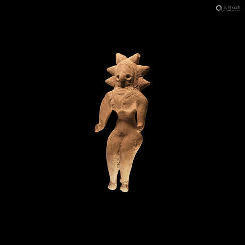 Indus Valley Fertility Figure with Radiate Crown