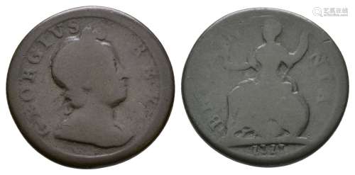 George I - 1717 - Dump Farthing