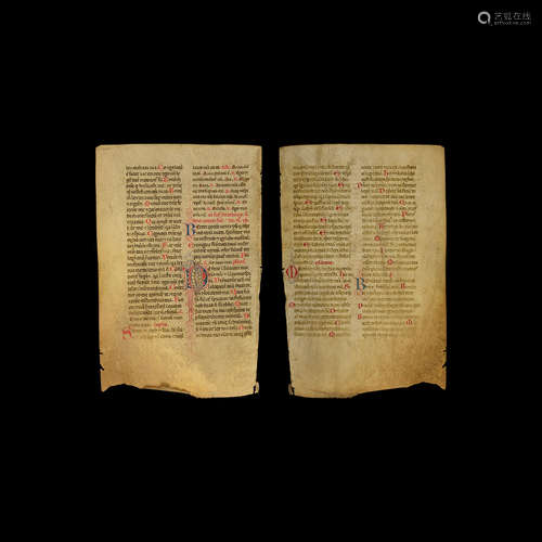 Medieval Breviary Manuscript Page