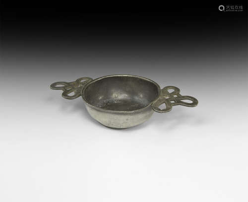 Jacobean Pewter Porringer