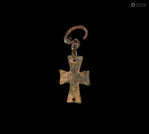 Byzantine Cross Pendant with Hanger