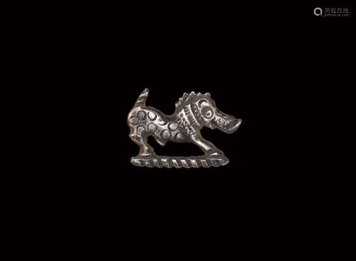 Roman Silver Boar Brooch