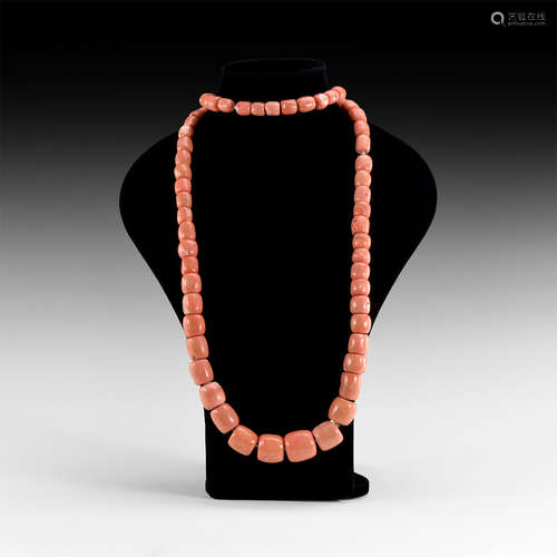 Natural History - Large Coral Bead String