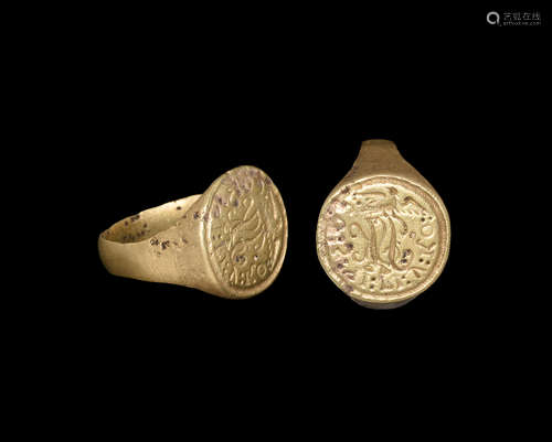 Post Medieval Signet Ring with Monogram