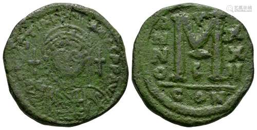 Justinian I - Large M Follis