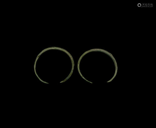 Bronze Age Arm Ring Pair