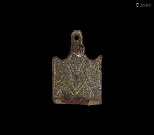 Viking Stirrup Mount with Dragons