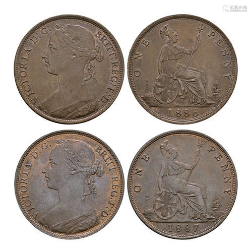 Victoria - 1867, 1886 - Pennies [2]