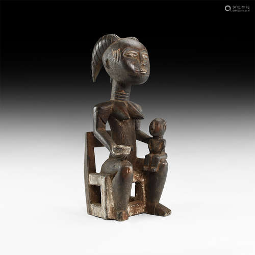 African Tribal Fertility Figure