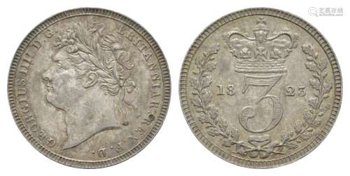 George IV - 1823 - Maundy Threepence