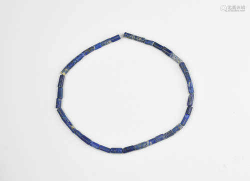 Western Asiatic Mesopotamian Lapis Lazuli Bead String