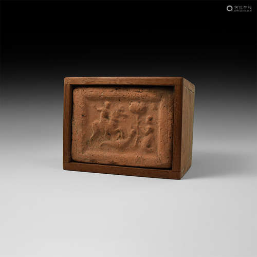 Roman Brick with Horseman Scene