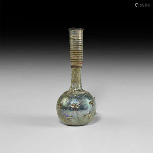 Roman Iridescent Vase with Trail