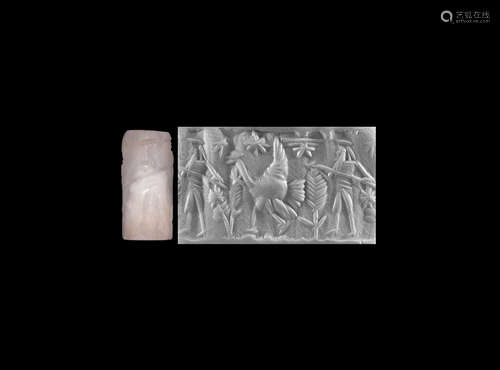 Western Asiatic Cylinder Seal with Spearman