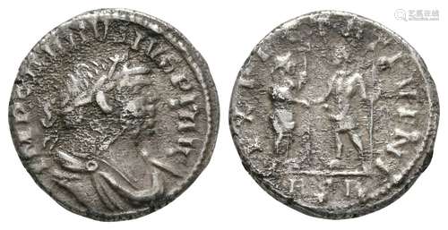 Carausius - London - Britannia and Emperor Denarius