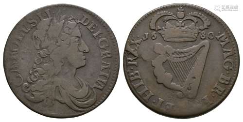 Ireland - Charles II - 1680 - Halfpenny