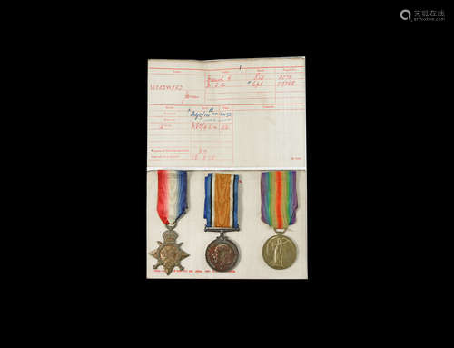 George V - WWI Medals - J Woodward (Manchester R)