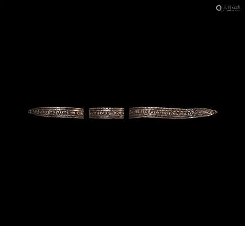 Viking Silver Bracelet in Sections