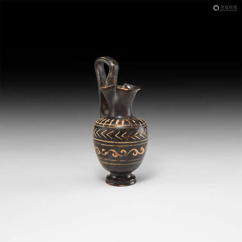 Greek Gnathian Trefoil-Mouth Oinochoe