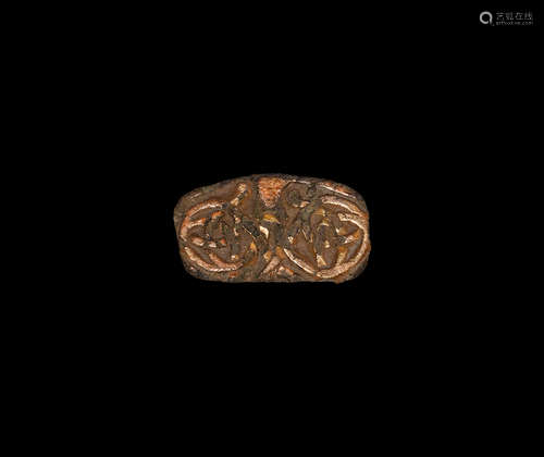 Anglo-Saxon Chip Carved Mount