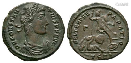 Constantius II - Emperor Spearing Horseman Maiorina